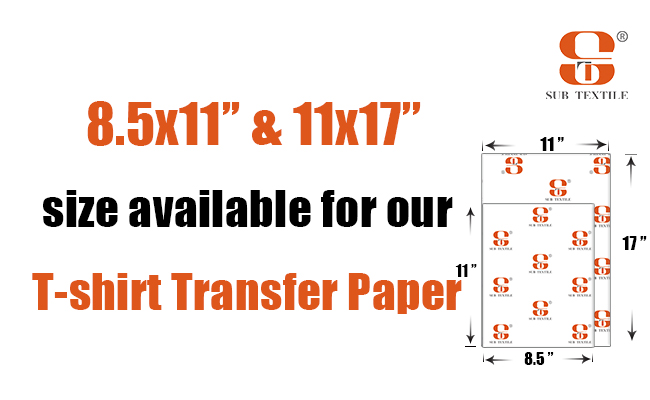 New Arrival A3/A4 With American Standard T-shirt Transfer Paper
