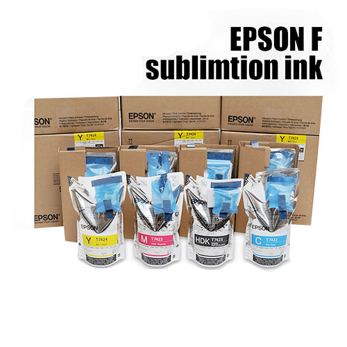 Epson Original Dye Sublimation Ink (C.M.Y.HDK) For Epson Surecolor Printer with Sublimation Paper