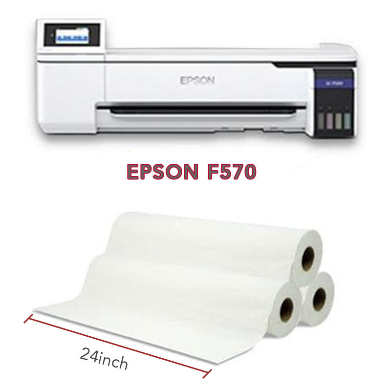 24" 100g Sublimation Paper Designed for Epson F570 Printer