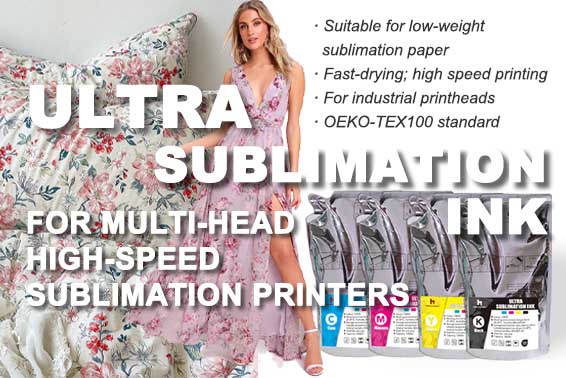 La tinta de sublimación ultra se adapta perfectamente a las máquinas de impresión digital de alta velocidad