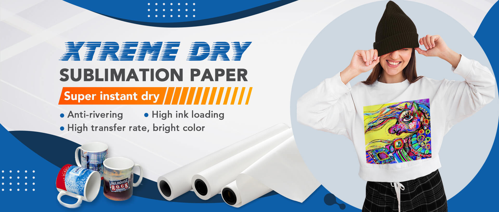 xtremely instant dry sublimation paper