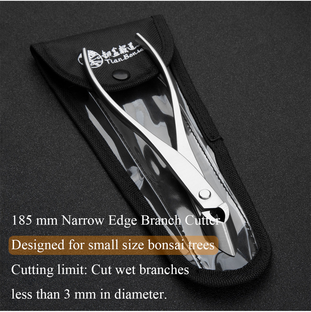 TianBonsai professional grade bonsai tools branch cutter straight edge  cutter 4Cr13MoV Alloy Steel