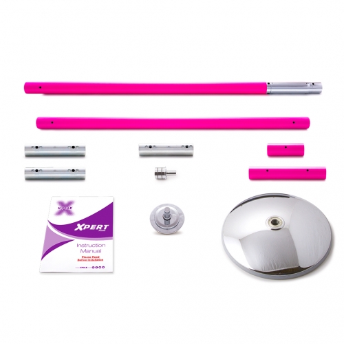 X-Pert Powder Coated Pole (Black & Pink)