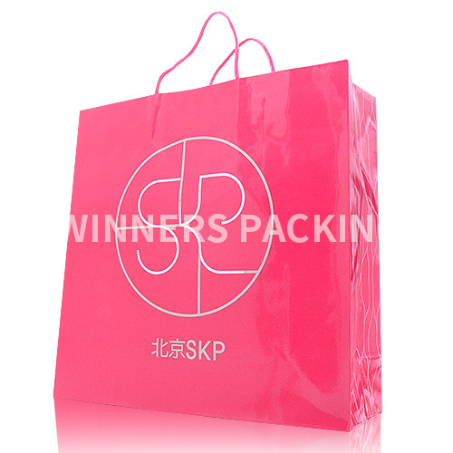 Eco-Friendly paper shopping bag with handles