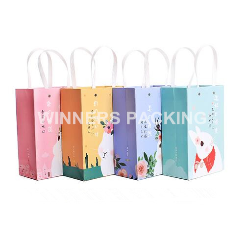 Top Quality luxyry gift paper shopping bag with OEM logo (manufacturer sale price)