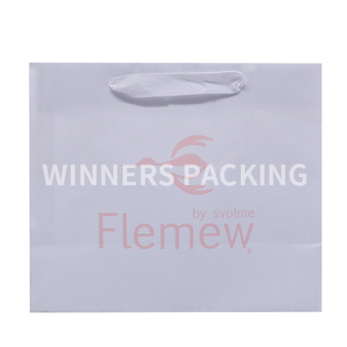 Fashion style custom logo paper shopping bag
