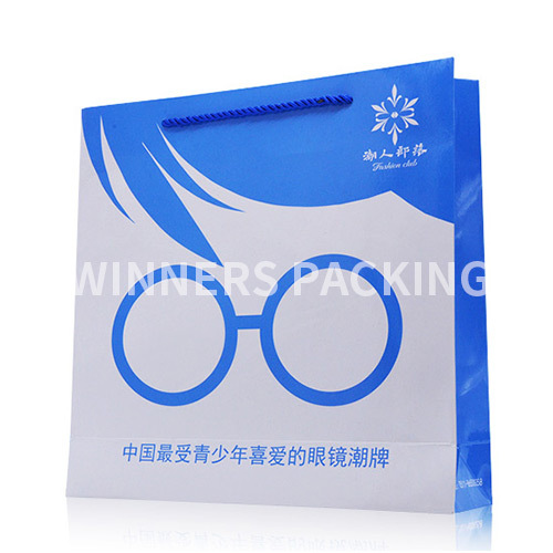 OEM Logo Printed Fashion Colorful Paper Shopping Bag