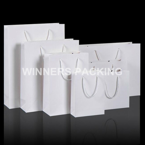 OEM Production Customized White Kraft Craft Paper Bag
