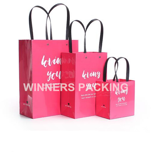 Recycled colorful printing gift paper bag for shopping