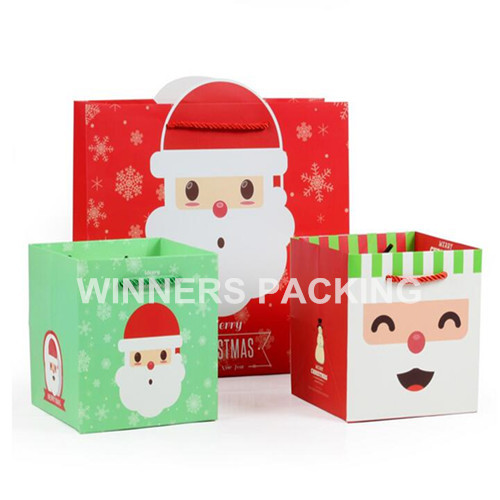 customized eco-friendly recycled christmas paper bag