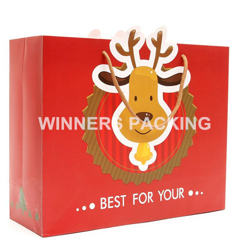 Professional supplier christmas paper bag