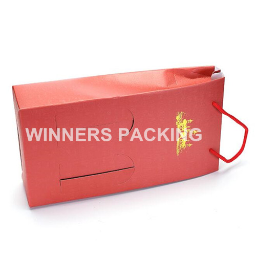 Customized Promotional Paper Wine Bag/Gift Wine Bag for Wine