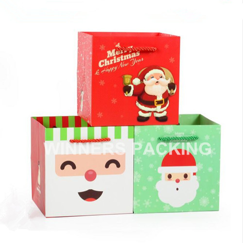 customized eco-friendly recycled christmas paper bag