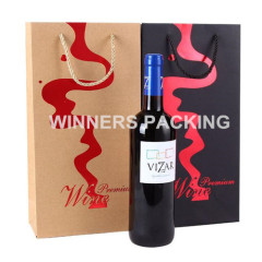 Decorative pattern wine bottle paper bag