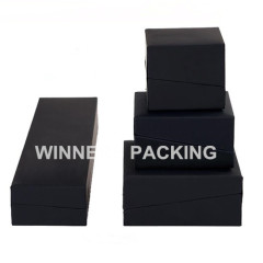 Wholesale Gift Items Jewelry Balck Custom Logo Paper Packaging Box