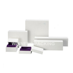 Custom Fashion White Color Paper Jewelry Box