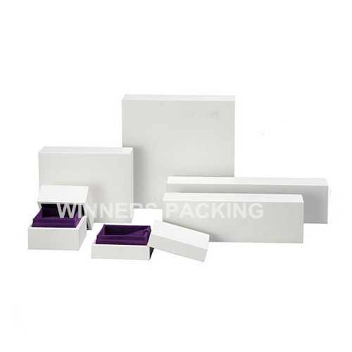 Custom Fashion White Color Paper Jewelry Box