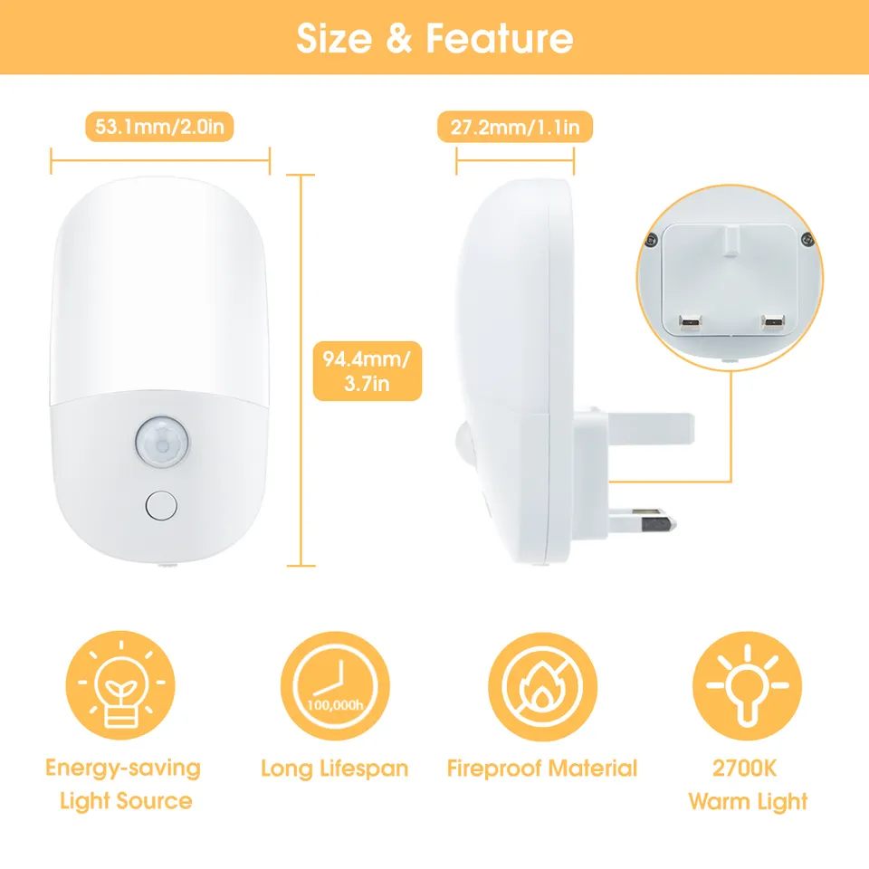 Motion Sensor LED Night Light