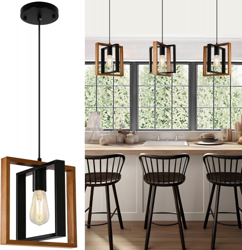 Farmhouse Pendant Lighting Fixture 3 Pack