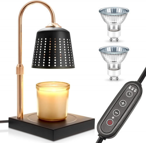 Hollow Style Candle Warmer Lamp With Timer