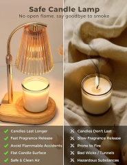 Oval Base Golden Candle Warmer Lamp With Timer