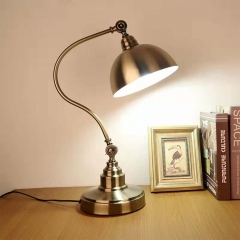 Coppery Goose Neck Classic Table Lamp