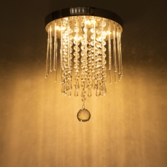 Crystal Rain-Drop Ceiling Light