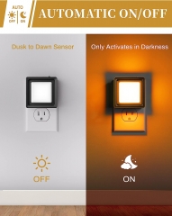 AMBER Color Square Shape LED Night Light