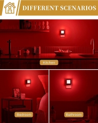 RED Color Square Shape LED Night Light