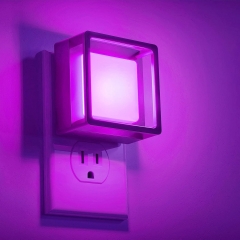 PURPLE Color Square Shape LED Night Light