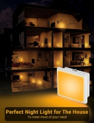 Mini Square Amber 1800K LED Night Light