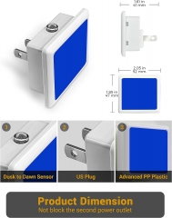 Mini Square BLUE Color LED Night Light