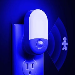 Oval Shape BLUE Motion Sensor Night Light