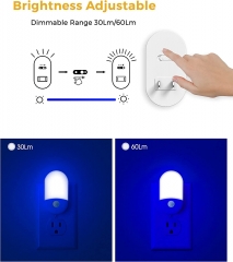 Oval Shape BLUE Motion Sensor Night Light