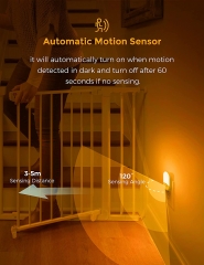 Oval Shape Amber Motion Sensor Night Light
