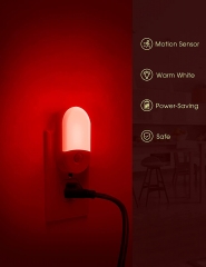 Oval Shape RED Motion Sensor Night Light