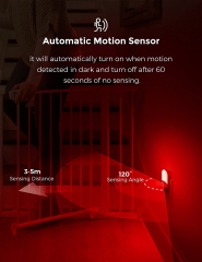 Oval Shape RED Motion Sensor Night Light