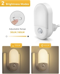 Oval Shape 3000K Motion Sensor Night Light