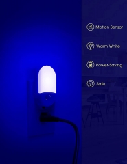 Oval Shape BLUE Motion Sensor Night Light