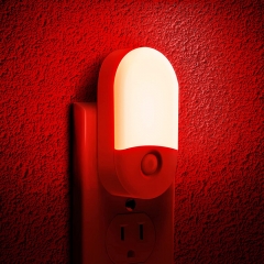 Oval Shape 30/60LM RED LED Night Light