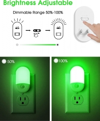 Oval Shape 30/60LM GREEN LED Night Light