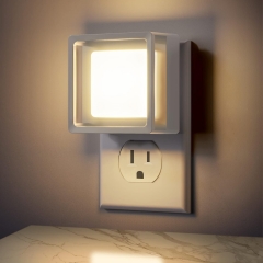 White Square 3000K LED Night Light