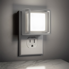 White Square 3000K LED Night Light