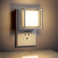 White Square 3000K LED Night Light