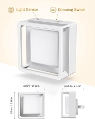 White Square 3000K LED Night Light