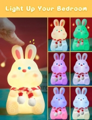 Silicone BUNNY RGB Cute Night Light