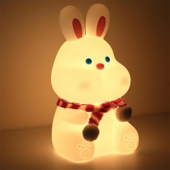 Silicone BUNNY RGB Cute Night Light