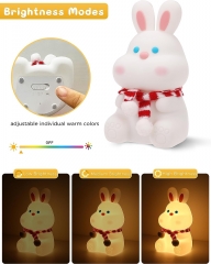 Silicone BUNNY RGB Cute Night Light