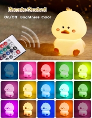 Silicone DUCK RGB Cute Night Light