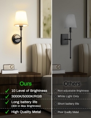 Remote Control Black Wall Lamp Set